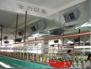 纺织厂安装冷风机工程案例